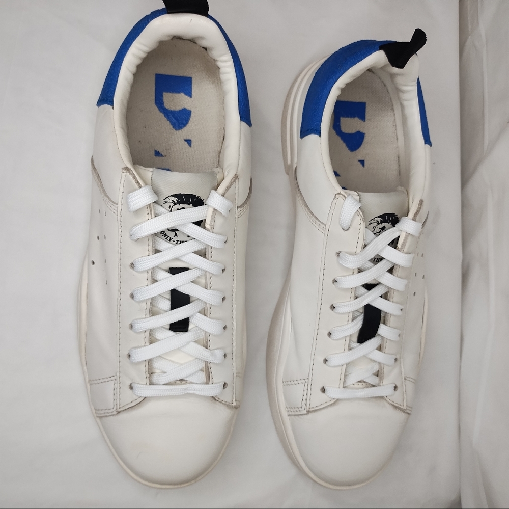 DIESEL LEATHER COLORBLOCK STREET STYLE UNISEX SNEAKERS SIZE 8